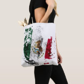 メキシコ国旗 トートバッグ (クローズアップ)