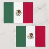 メキシコ国旗 ノートカード (正面/裏面)