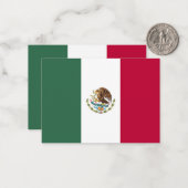 メキシコ国旗 ノートカード (正面/裏面インサイチュ)
