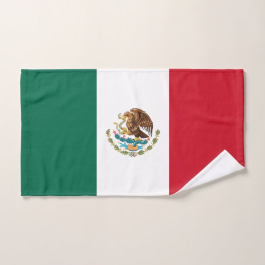 メキシコ国旗 ハンドタオル (ハンドタオル)