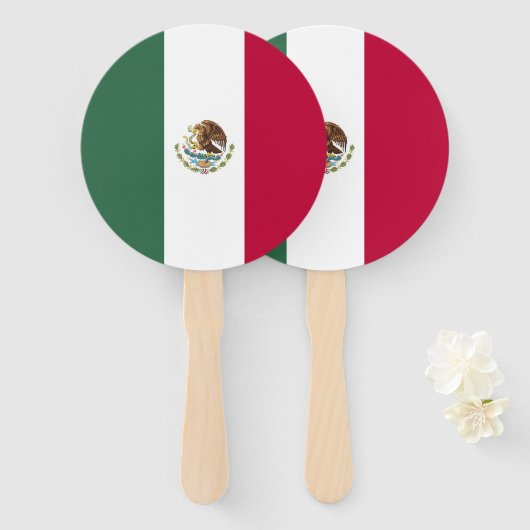 メキシコ国旗 ハンドファン (正面&裏面)