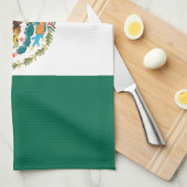 メキシコ国旗、バンデラ・ド・メキシコ キッチンタオル (四つ折り)