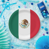 メキシコ国旗、バンデラ・ド・メキシコ ペーパープレート (パーティー)