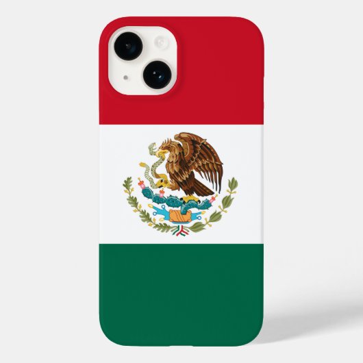 メキシコ国旗、バンデラ・ド・メキシコ Case-Mate iPhoneケース (裏面)