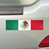 メキシコ国旗 バンパーステッカー (車上)