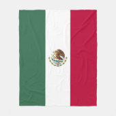 メキシコ国旗 フリースブランケット (正面)