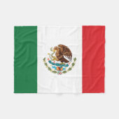 メキシコ国旗 フリースブランケット (正面(横))