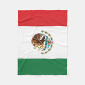 メキシコ国旗 フリースブランケット (正面)