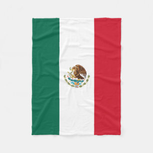 メキシコ国旗 フリースブランケット