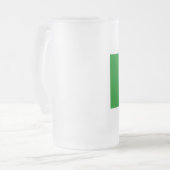 メキシコ国旗 フロストグラスビールジョッキ (正面左)