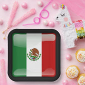 メキシコ国旗 ペーパープレート (パーティー)