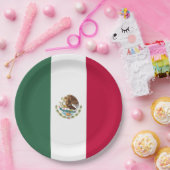 メキシコ国旗 ペーパープレート (パーティー)