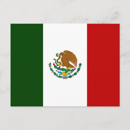 メキシコ国旗 ポストカード (正面)