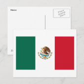 メキシコ国旗 ポストカード (正面/裏面)