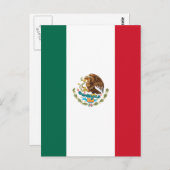 メキシコ国旗 ポストカード (正面/裏面)