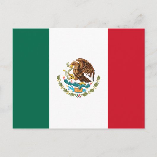 メキシコ国旗 ポストカード (正面)