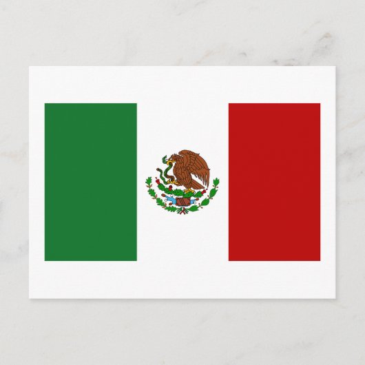 メキシコ国旗 ポストカード (正面)