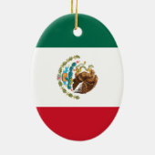 メキシコ国旗-メキシコの旗 セラミックオーナメント (裏面)