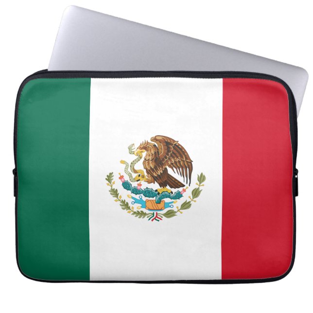 メキシコ国旗-メキシコの旗 ラップトップスリーブ (正面)