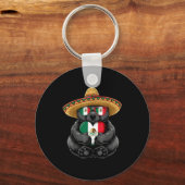 メキシコ国旗 メキシコの誇り メキシコのルーツ メキシコ キーホルダー (正面)