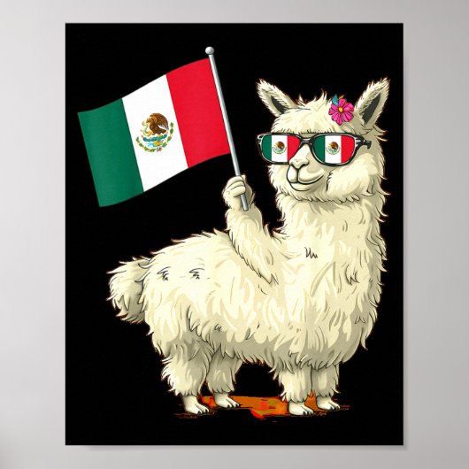 メキシコ国旗 メキシコの誇り メキシコのルーツ メキシコ ポスター (正面)