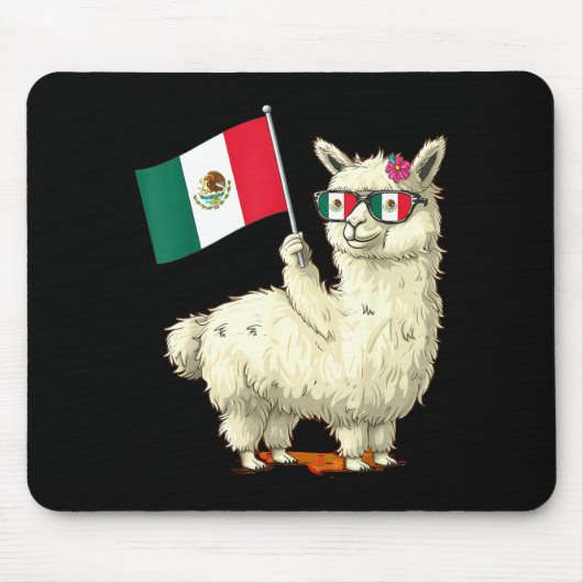 メキシコ国旗 メキシコの誇り メキシコのルーツ メキシコ マウスパッド (正面)