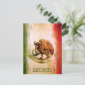 メキシコ国旗 – メキシコスタイル ポストカード (スタンド正面)