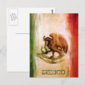 メキシコ国旗 – メキシコスタイル ポストカード (正面/裏面)