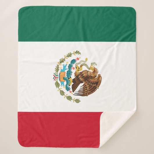 メキシコ国旗 – メキシコ国旗 シェルパブランケット (正面)