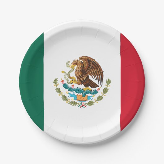 メキシコ国旗 – メキシコ国旗 ペーパープレート (正面)