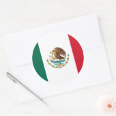 メキシコ国旗 – メキシコ国旗 ラウンドシール (封筒)