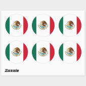 メキシコ国旗 – メキシコ国旗 ラウンドシール (シート)