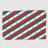 メキシコ国旗&メキシコ旅行、休日/スポーツファン ゴルフタオル (横)