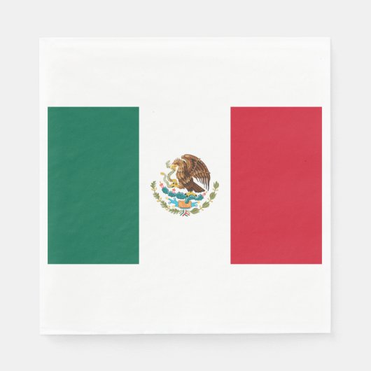 メキシコ国旗（メキシコ） スタンダードランチョンナプキン (正面)