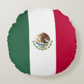 メキシコ国旗 ラウンドクッション (正面)