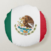 メキシコ国旗 ラウンドクッション (裏面)