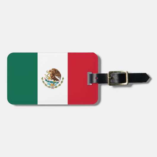 メキシコ国旗 ラゲッジタグ (正面横)