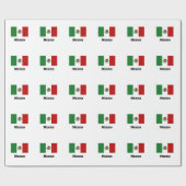 メキシコ国旗 ラッピングペーパー (フラット)