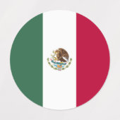メキシコ国旗 ラベル (デザイン1)
