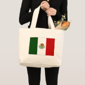 メキシコ国旗 ラージトートバッグ (正面(商品))
