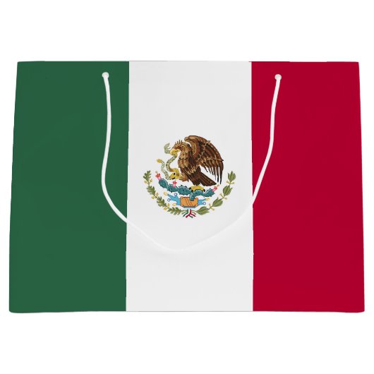 メキシコ国旗 ラージペーパーバッグ (正面)