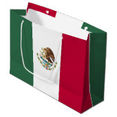 メキシコ国旗 ラージペーパーバッグ (正面アングル)