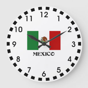 メキシコ国旗 ラージ壁時計