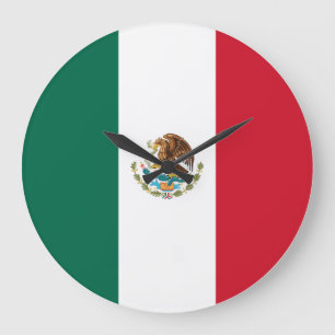 メキシコ国旗 ラージ壁時計
