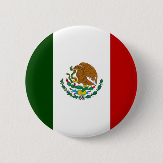メキシコ国旗 缶バッジ (正面)