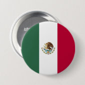 メキシコ国旗 缶バッジ (正面&裏面)