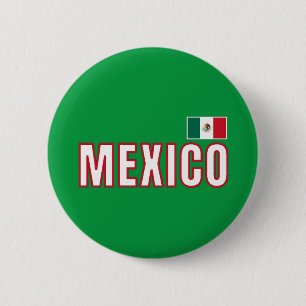 メキシコ国旗 缶バッジ