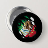 メキシコ国旗 缶バッジ (正面&裏面)