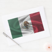メキシコ国旗 長方形シール (封筒)