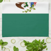 メキシコ国旗： 1824年～1835年、サンタアンナ キッチンタオル (折り畳み)